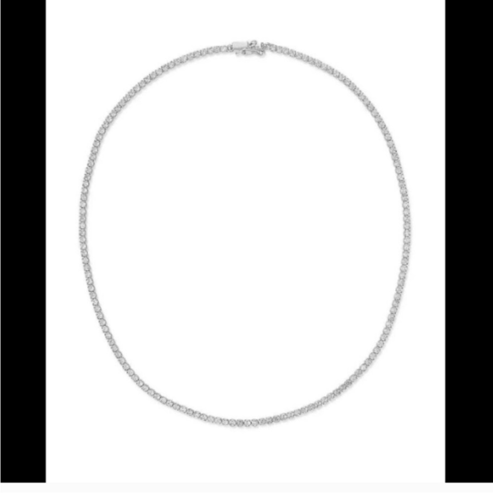 NEW💎 LUV AJ X ALYSSA LYNCH
The Prong-Set Tennis Necklace in Silver
